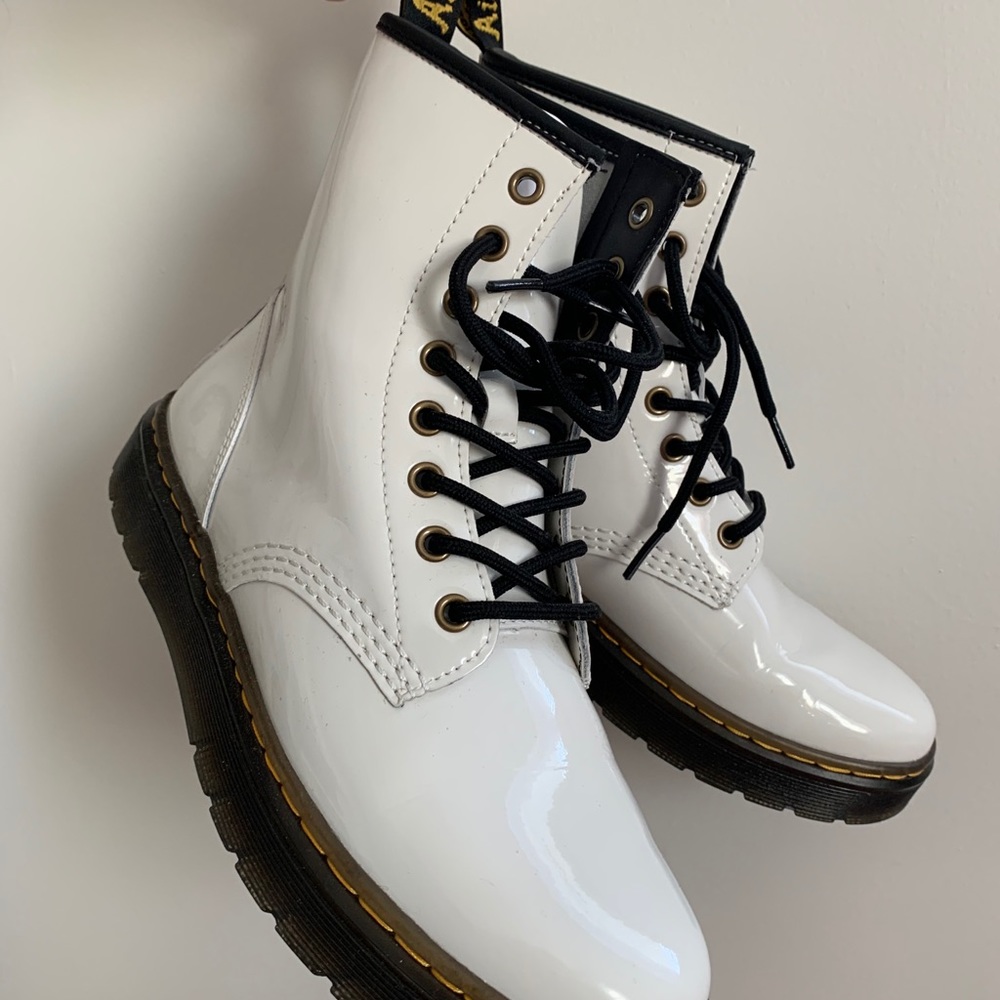 Dr. Martens White Combat Boots